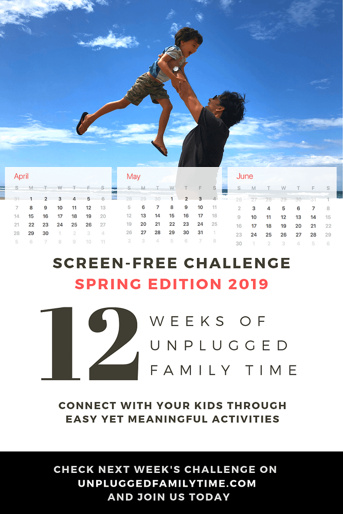 Screen free activities 12 week challenge spring edition 2019