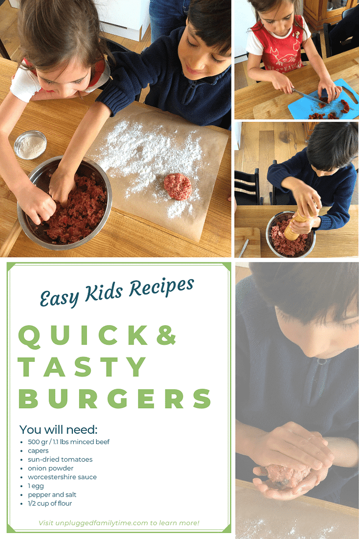 Cooking with Kids Easy Kids Recipes Quick and Tasty Hamburgers Recipe2 Cooking with Kids Easy Kids Recipes Quick and Tasty Hamburgers Recipe2